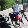 Pause Filipe sur le pont Canal de Briare