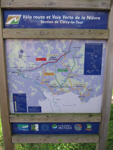 Vélo route et Vois Verte de la Nièvre, Section Cercy-la-Tour