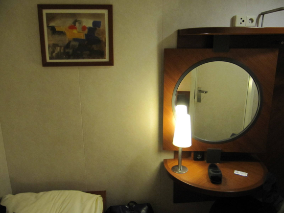 Heureux de me retrouver dans une cabine pour le retour!