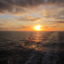 Coucher de soleil depuis le Ferry
