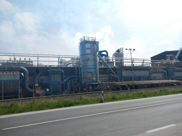 Usine à l'entrée de Burgos